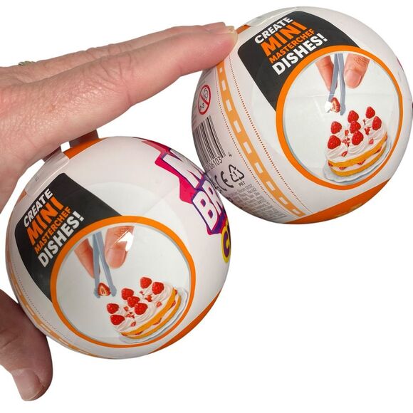 ZURU Mini Brands Create Dishes MASTER CHEF BLIND MYSTERY Ball 2024 NEW LOT of 2 - Picture 3 of 5